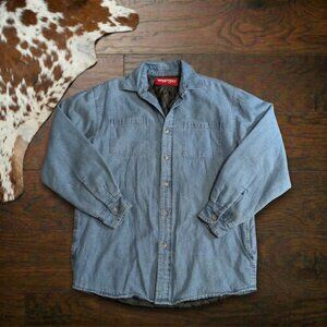 Wrangler Quilted Lined Denim Shacket